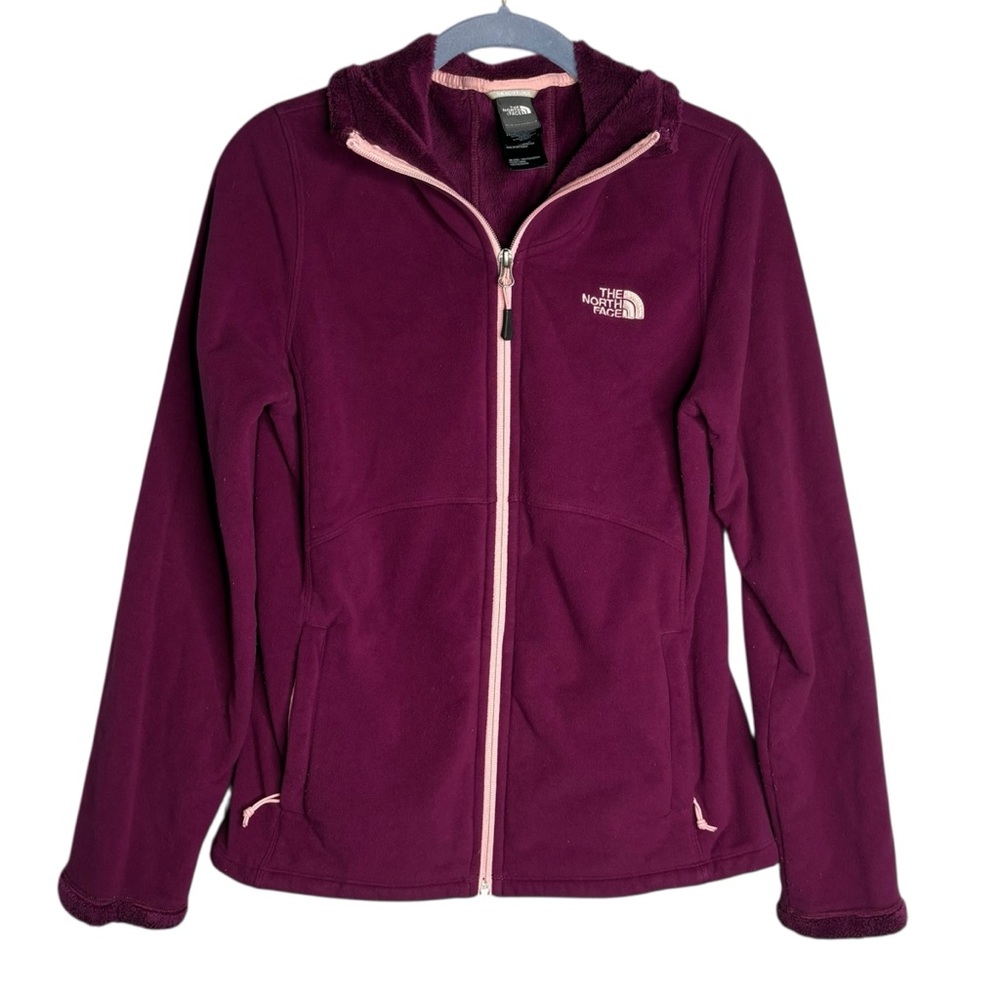 The North Face morning glory fleece jacket purple zip up coat women’s size small - Picture 2 of 7